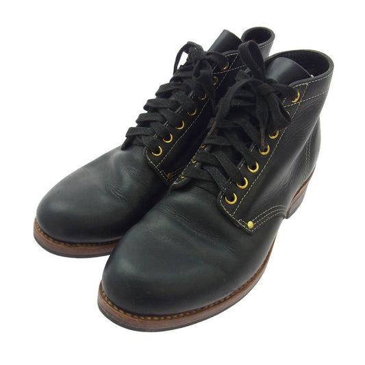 VISVIM ビズビム BRIGADIER BOOTS-FOLK ブリガディア レザー ブーツ ブラック系 10【中古】