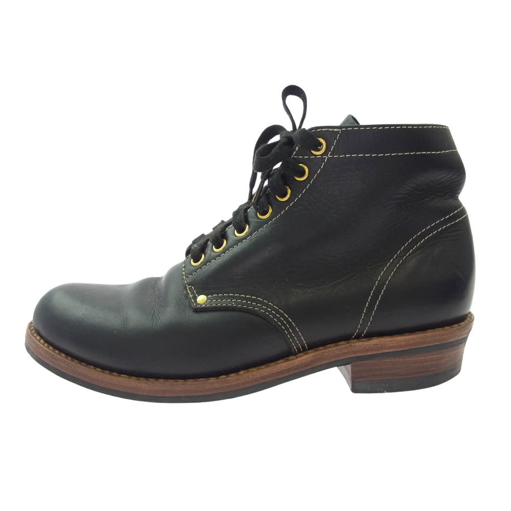 VISVIM ビズビム BRIGADIER BOOTS-FOLK ブリガディア レザー ブーツ ブラック系 10【中古】