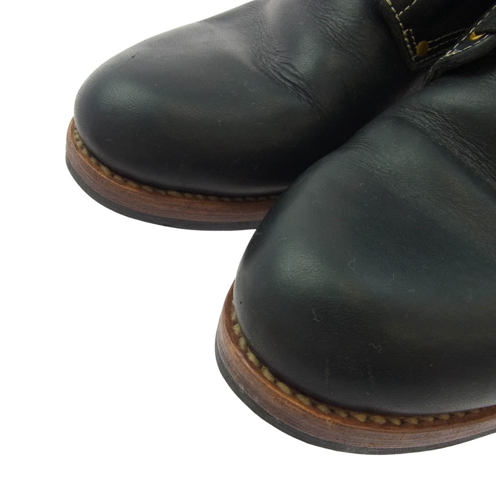 VISVIM ビズビム BRIGADIER BOOTS-FOLK ブリガディア レザー ブーツ ブラック系 10【中古】