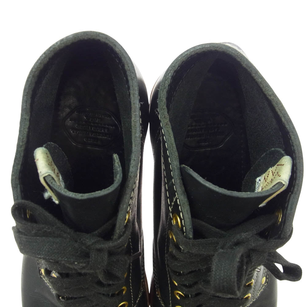 VISVIM ビズビム BRIGADIER BOOTS-FOLK ブリガディア レザー ブーツ ブラック系 10【中古】