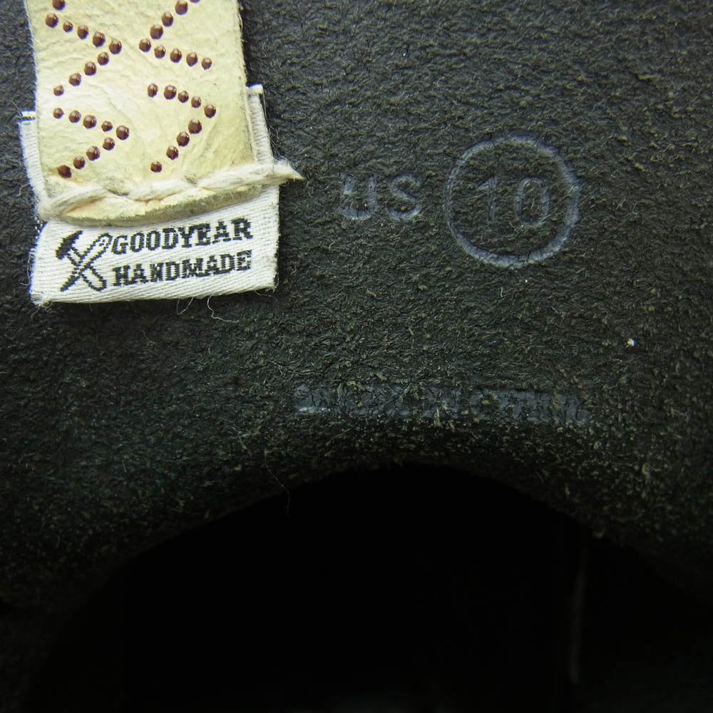 VISVIM ビズビム BRIGADIER BOOTS-FOLK ブリガディア レザー ブーツ ブラック系 10【中古】