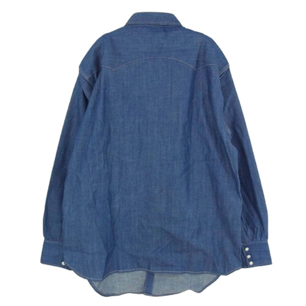 Levi's リーバイス 001L70002 LVC SHORT HORN ショートホーン デニム シャツ 日本サイズ L インディゴブルー系【新古品】【未使用】【中古】