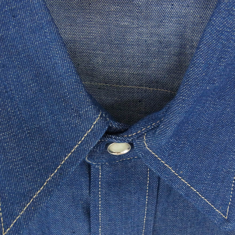 Levi's リーバイス 001L70002 LVC SHORT HORN ショートホーン デニム シャツ 日本サイズ L インディゴブルー系【新古品】【未使用】【中古】