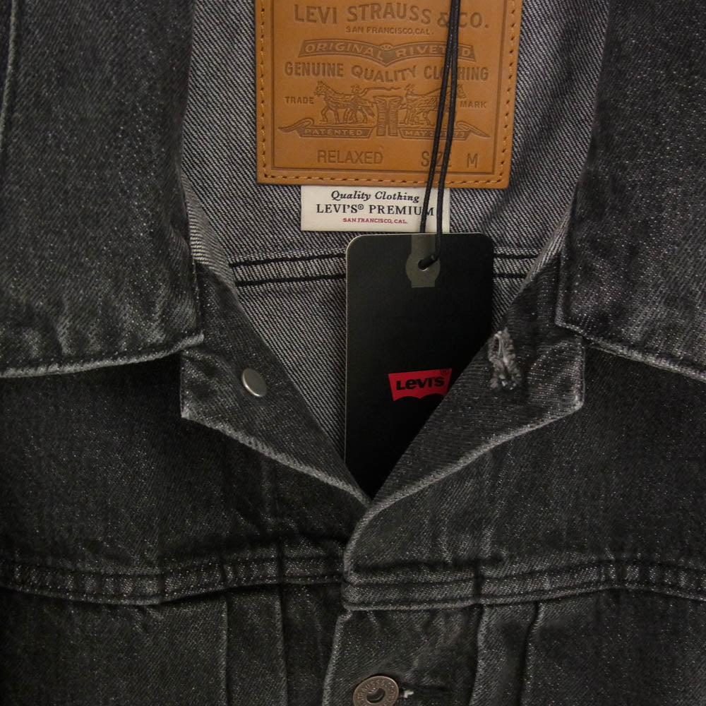 Levi's リーバイス A31740000 1st 1936年 506XX 大戦復刻 ブラック デニム トラッカー ジャケット 日本サイズ L ブラック系【新古品】【未使用】【中古】