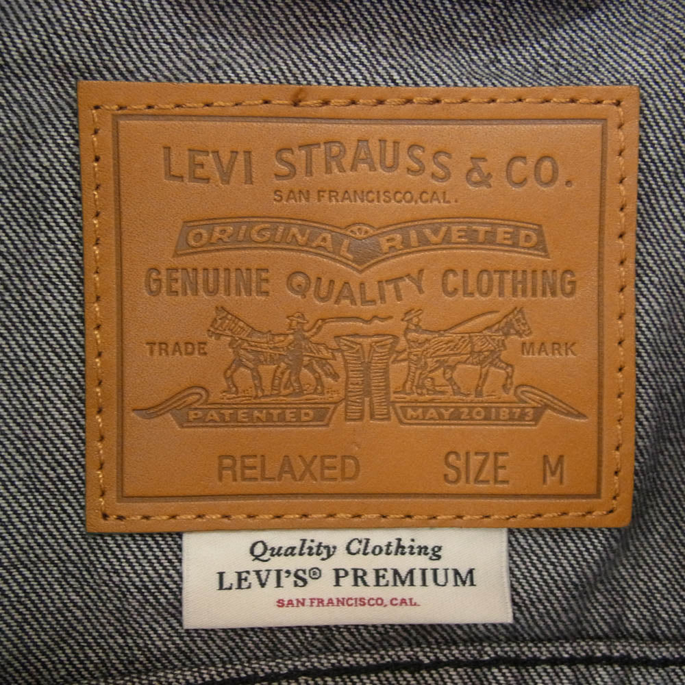 Levi's リーバイス A31740000 1st 1936年 506XX 大戦復刻 ブラック デニム トラッカー ジャケット 日本サイズ L ブラック系【新古品】【未使用】【中古】