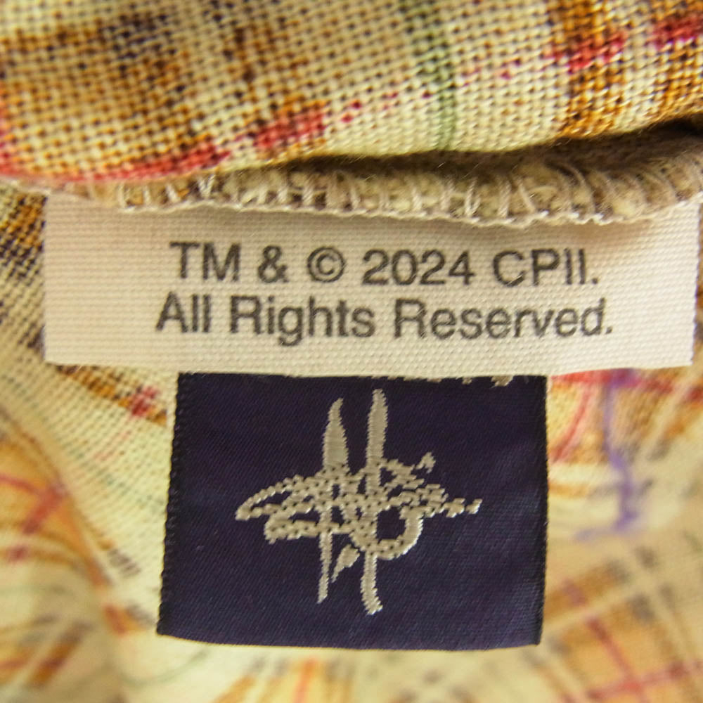 TOY'S McCOY トイズマッコイ TMS2404 TAXI DRIVER PRINTED CHECK SHIRT タクシードライバー プリント チェック シャツ オレンジ系 16【新古品】【未使用】【中古】