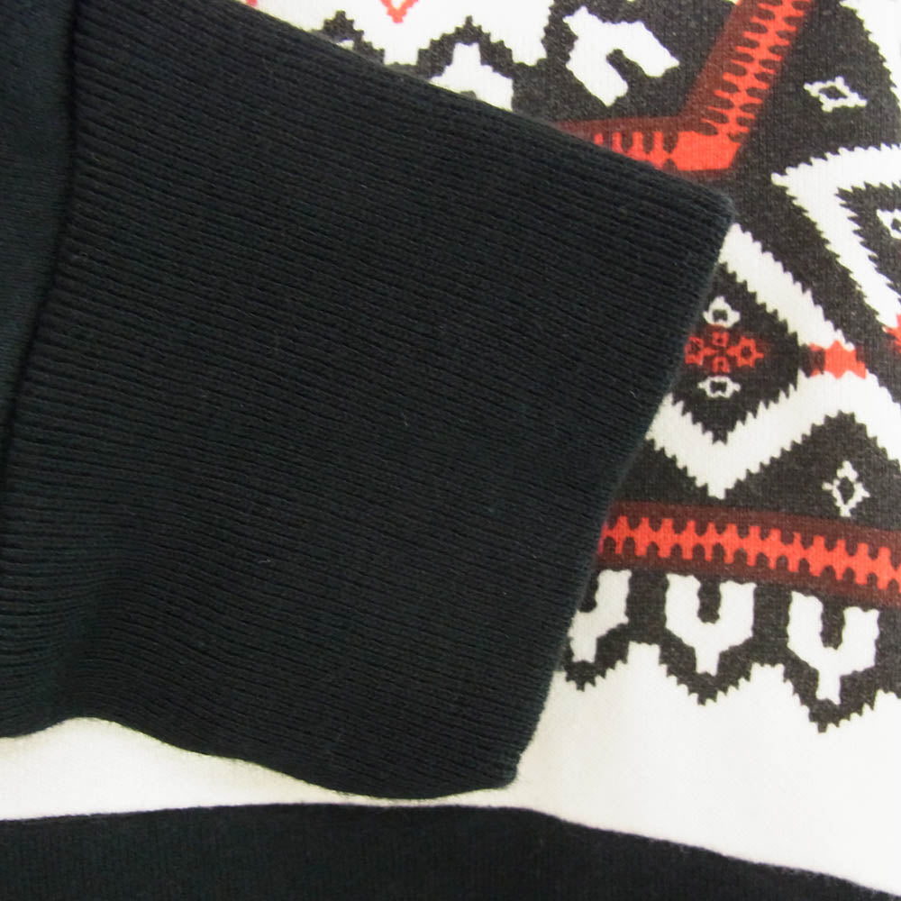 アメリカンドリーム 雪柄 クルー スェット ブラック系 M【新古品】【未使用】【中古】