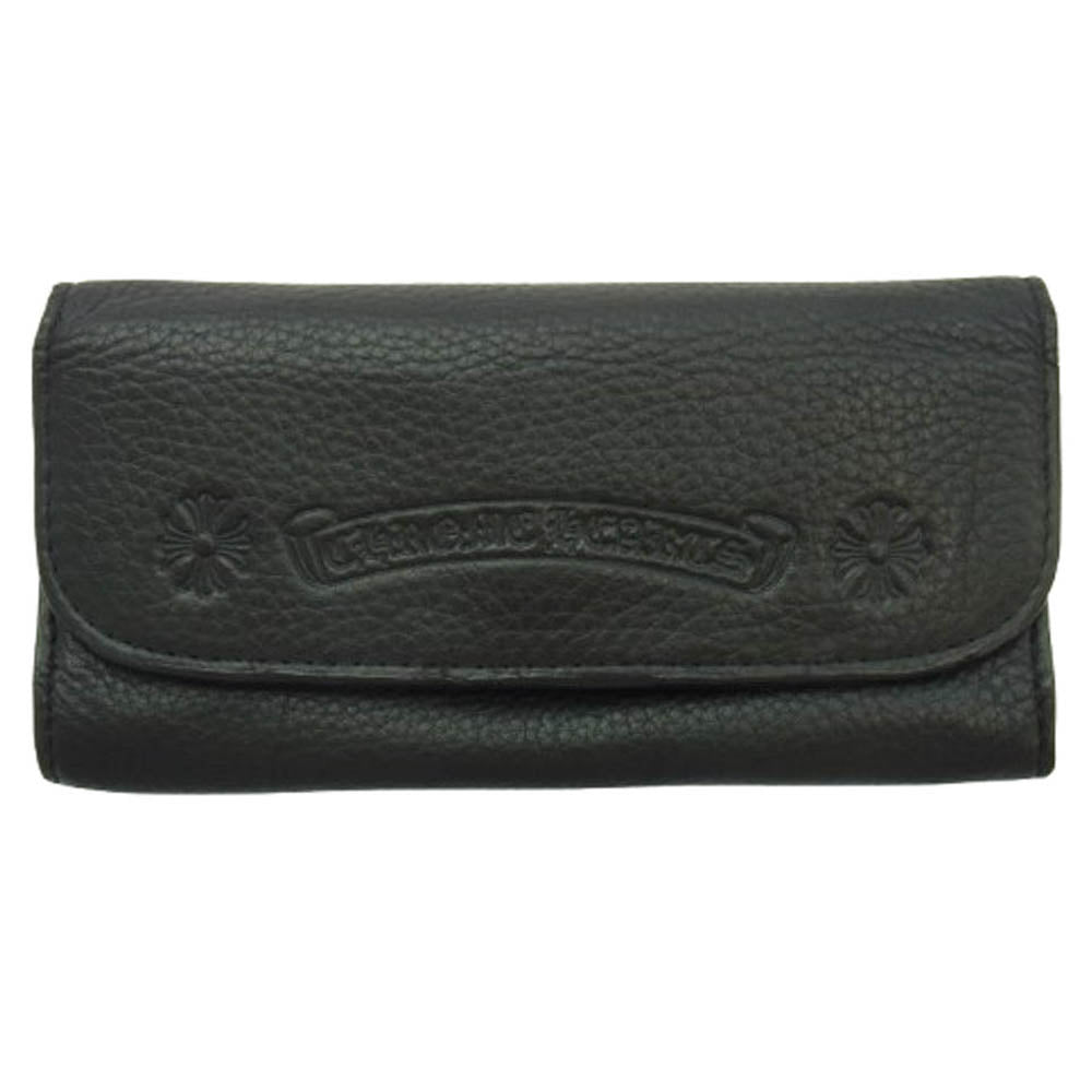 CHROME HEARTS クロムハーツ（原本無） アイウェアケース フラップタイプ ブラック系【中古】