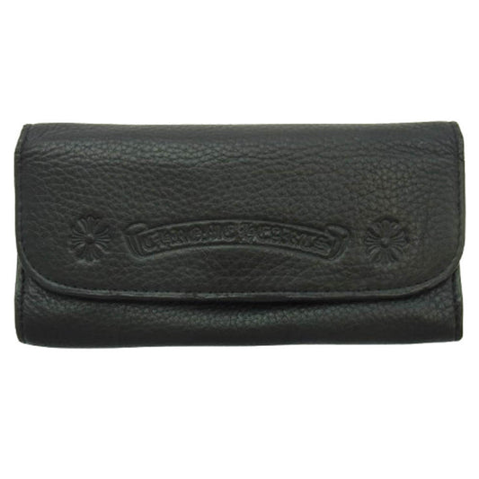 CHROME HEARTS クロムハーツ（原本無） アイウェアケース フラップタイプ ブラック系【中古】