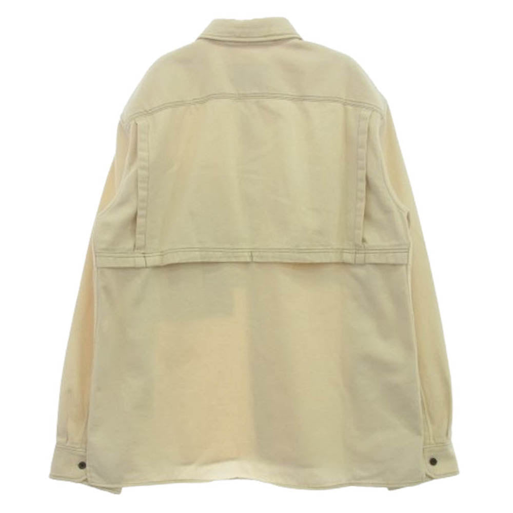 ACNE STUDIOS アクネストゥディオズ B90272 オラロツイル オーバー シャツ ジャケット ワークシャツ オフホワイト系 46【中古】