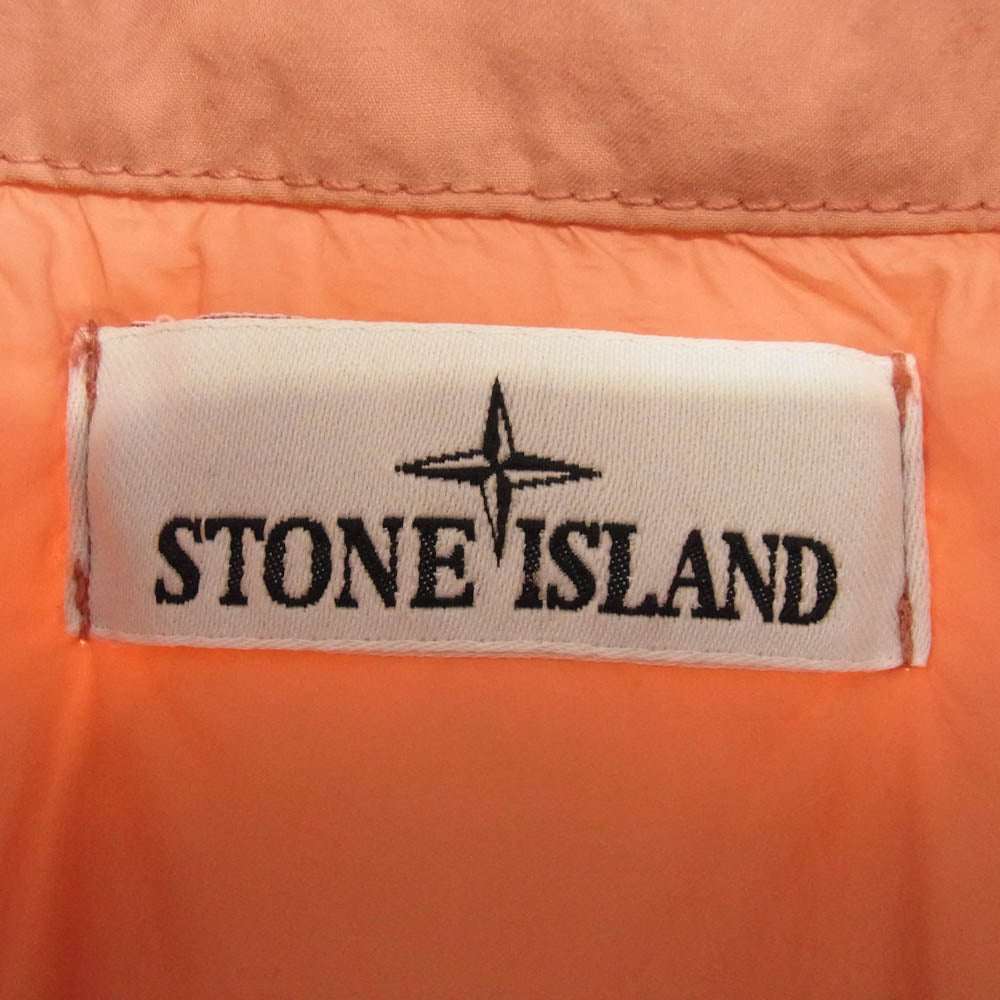 STONE ISLAND ストーンアイランド 811540123 国内正規品 GIUBBOTTO VERA PIUMA RDS ガーメントダイ スタンドカラー ダウンジャケット オレンジ系 M【中古】