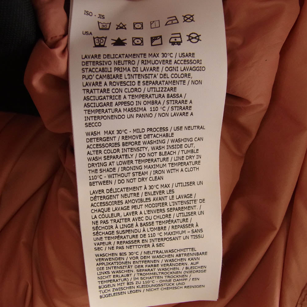 STONE ISLAND ストーンアイランド 811540123 国内正規品 GIUBBOTTO VERA PIUMA RDS ガーメントダイ スタンドカラー ダウンジャケット オレンジ系 M【中古】