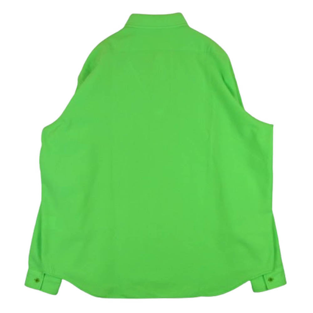 UNUSED アンユーズド 20AW US1913 レギュラーカラー ネオン オーバーサイズ 長袖 シャツ アクリル ライトグリーン系 3【中古】