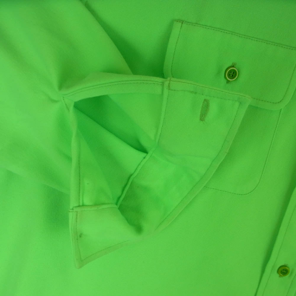 UNUSED アンユーズド 20AW US1913 レギュラーカラー ネオン オーバーサイズ 長袖 シャツ アクリル ライトグリーン系 3【中古】