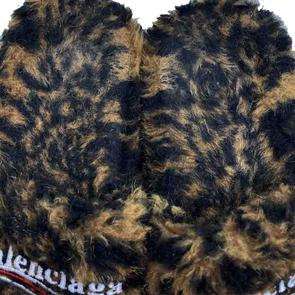 BALENCIAGA バレンシアガ 22AW レオパード フェイクファー サンダル マルチカラー系 36【中古】