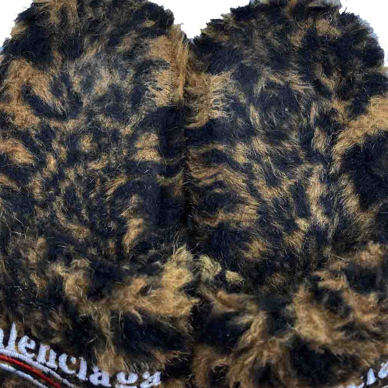 BALENCIAGA バレンシアガ フェイクファーサンダル ブラック 39