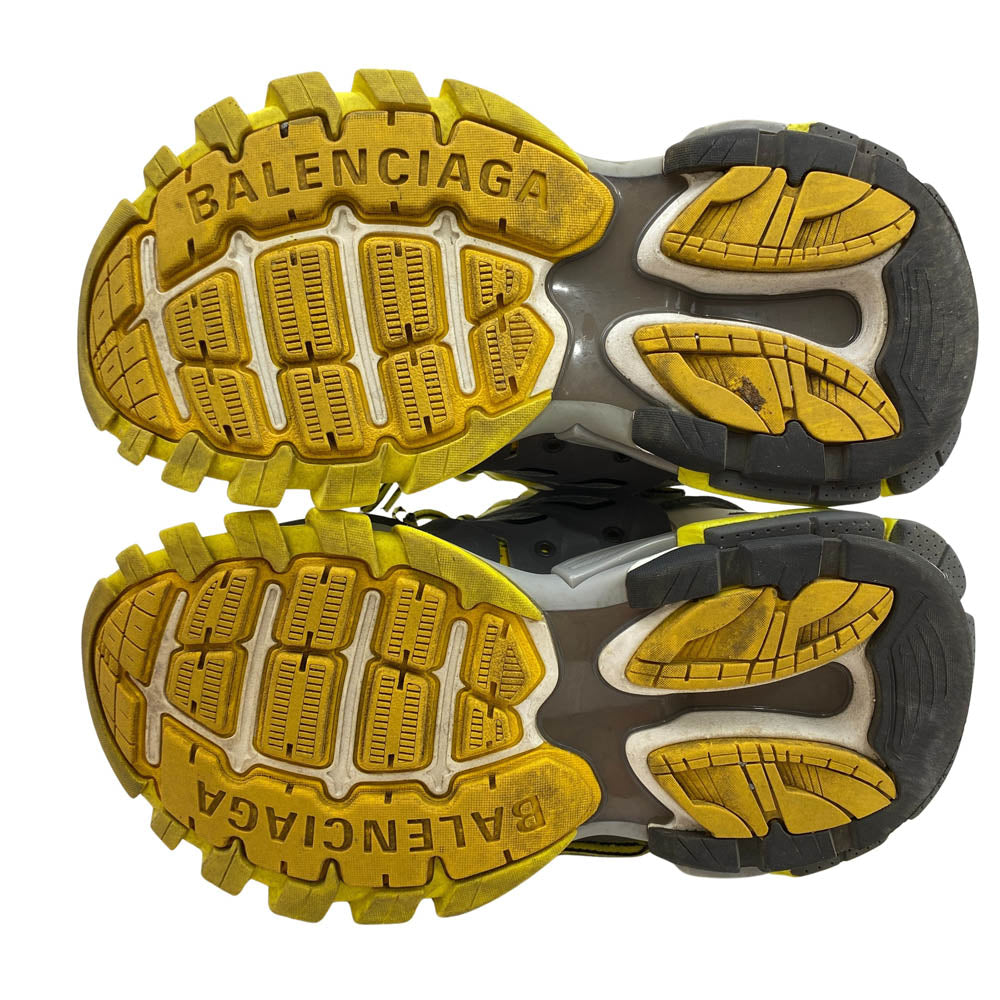 BALENCIAGA バレンシアガ 542436 TRACK TRAINER トラック トレーナー スニーカー イエロー系 24cm【中古】