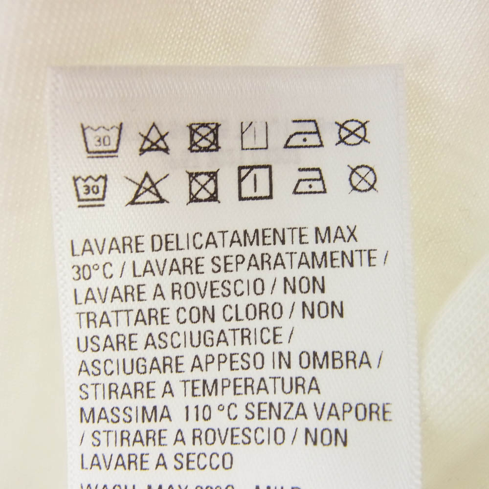 BALENCIAGA バレンシアガ 641675 TKVJ1 WARDROBE ワードローブ POLITICAL CAMPAIGN OVERSIZED T-SHIRT キャンペーンロゴ刺繍 半袖 Tシャツ オフホワイト系 ライトグレー系 XS【中古】