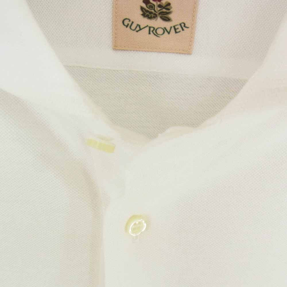 GUY ROVER ギローバー PL190J 鹿の子 コットン カッタウェイ 長袖 シャツ ホワイト系 XL【極上美品】【中古】