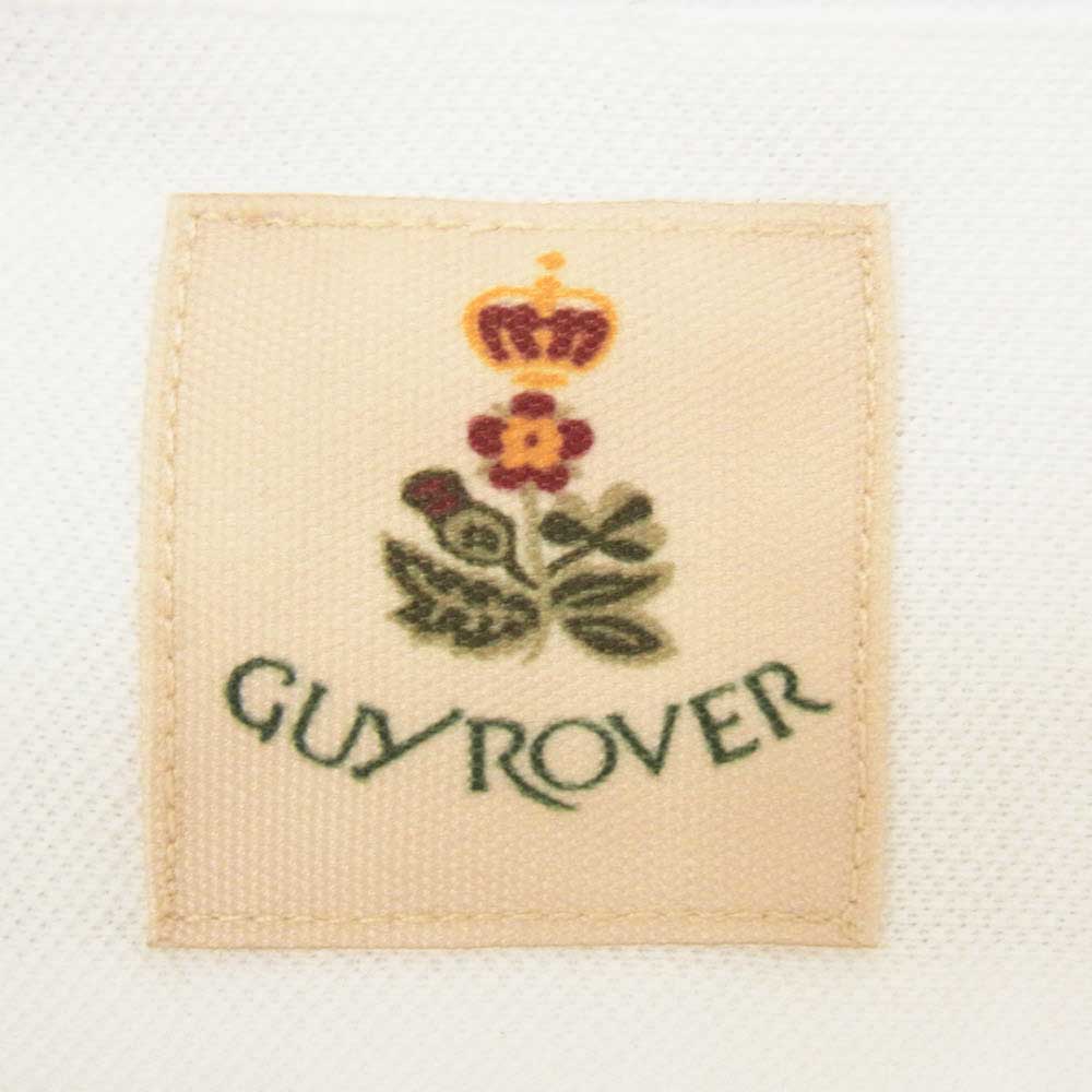 GUY ROVER ギローバー PL190J 鹿の子 コットン カッタウェイ 長袖 シャツ ホワイト系 XL【極上美品】【中古】