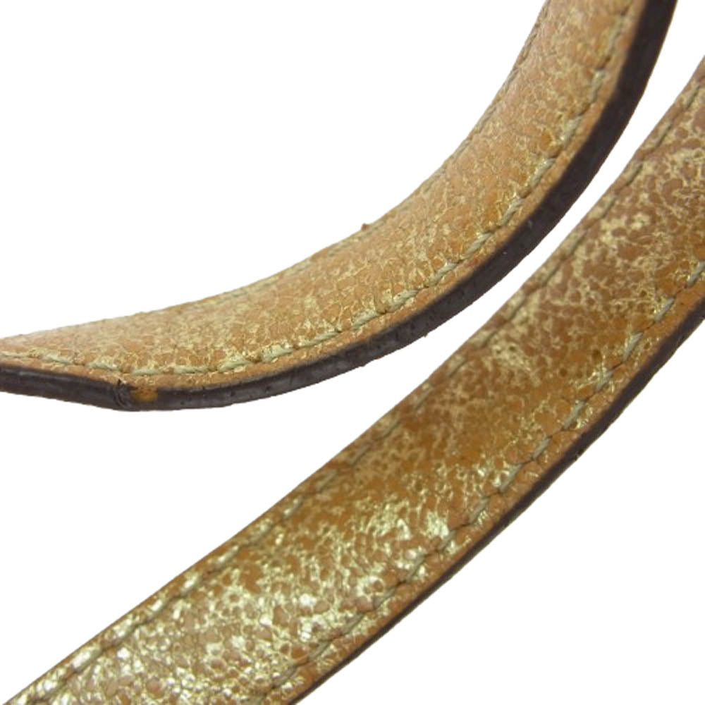 COACH コーチ F18853 ヘリテージ シグネチャー トート バッグ ブラウン系 ゴールド系【中古】