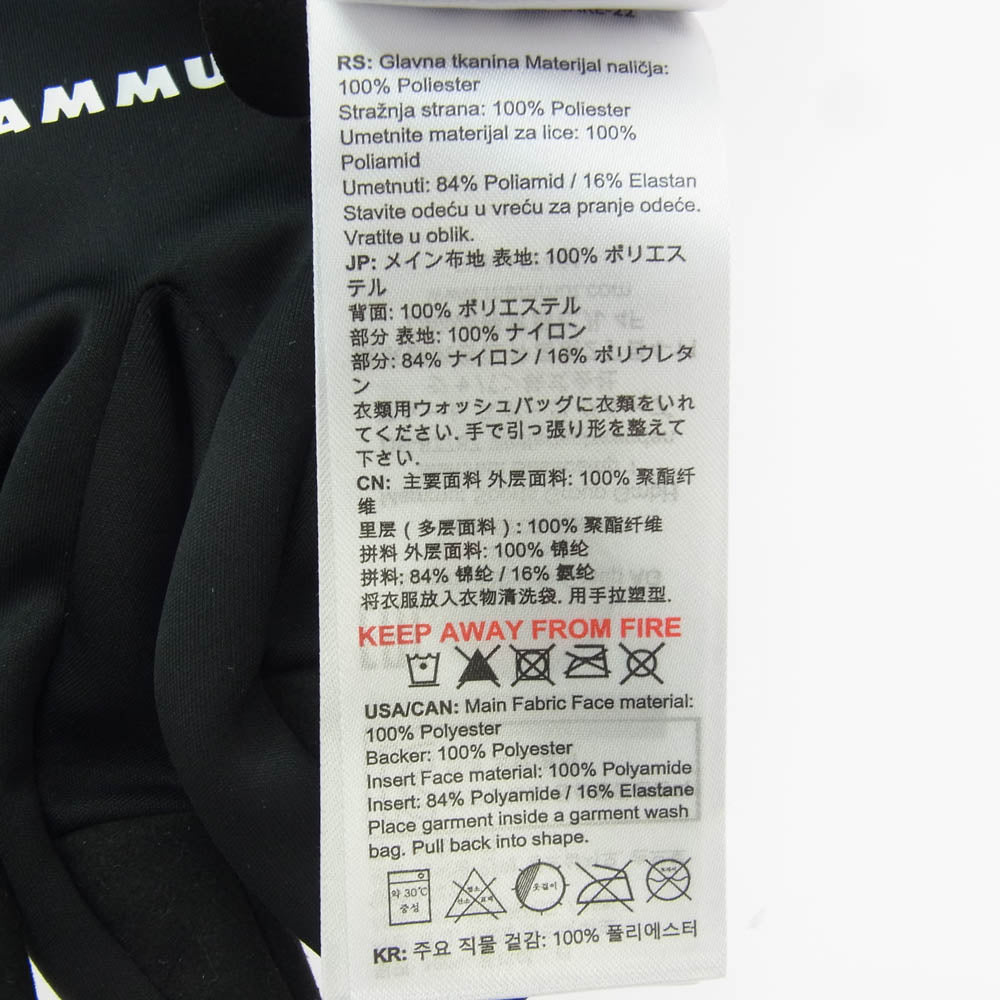 Mammut マムート Astro Glove アストロ グローブ ブラック系 M【中古】