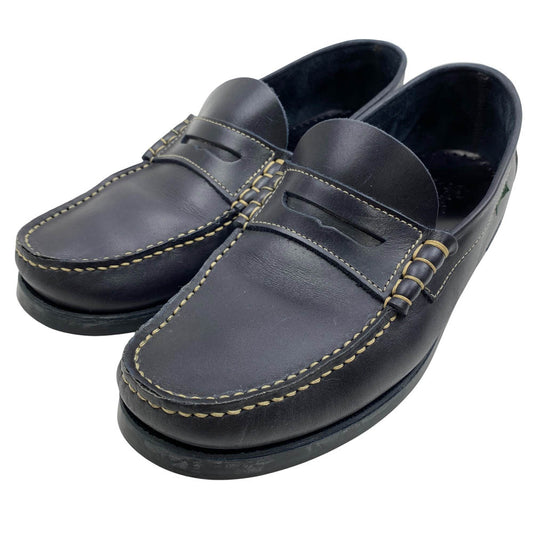 Paraboot パラブーツ 0216 CORAUX コロー レザー ローファー シューズ ブラック系 8【中古】