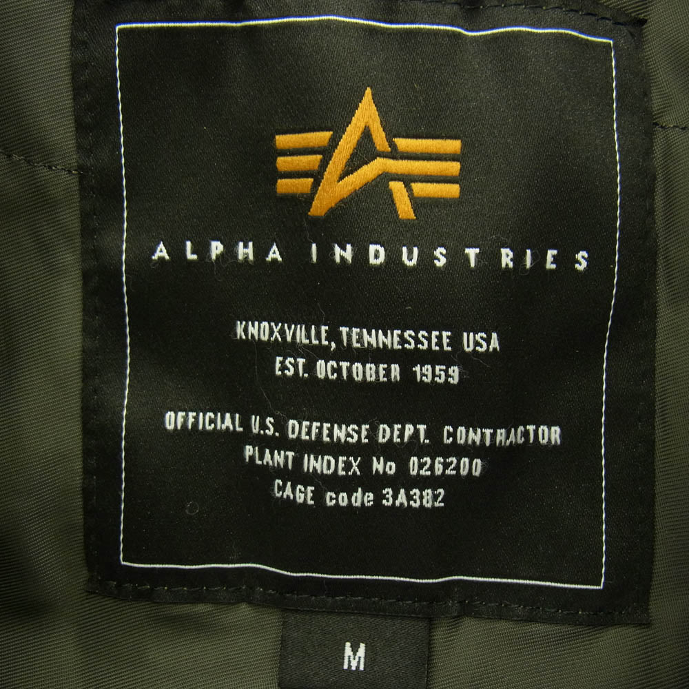 ALPHA アルファ TA7064-8076 CWU-45P ミリタリー フライト ジャケット カーキ系 M【中古】