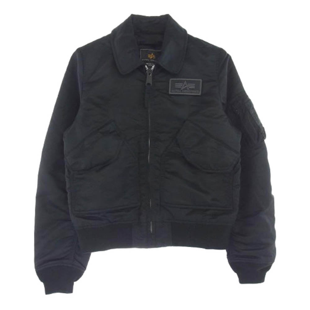 ALPHA アルファ TA7064-8001 CWU-45P ミリタリー フライト ジャケット ブラック ブラック系 M【中古】