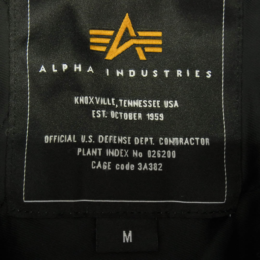 ALPHA アルファ TA7064-8001 CWU-45P ミリタリー フライト ジャケット ブラック ブラック系 M【中古】