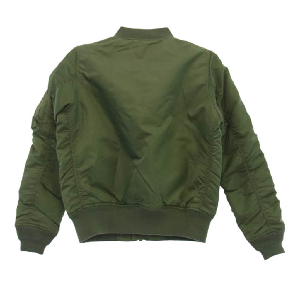 AVIREX アヴィレックス 6252038 レディース COMMERCIAL MA-1 フライト ジャケット オリーブ カーキ系 L【中古】