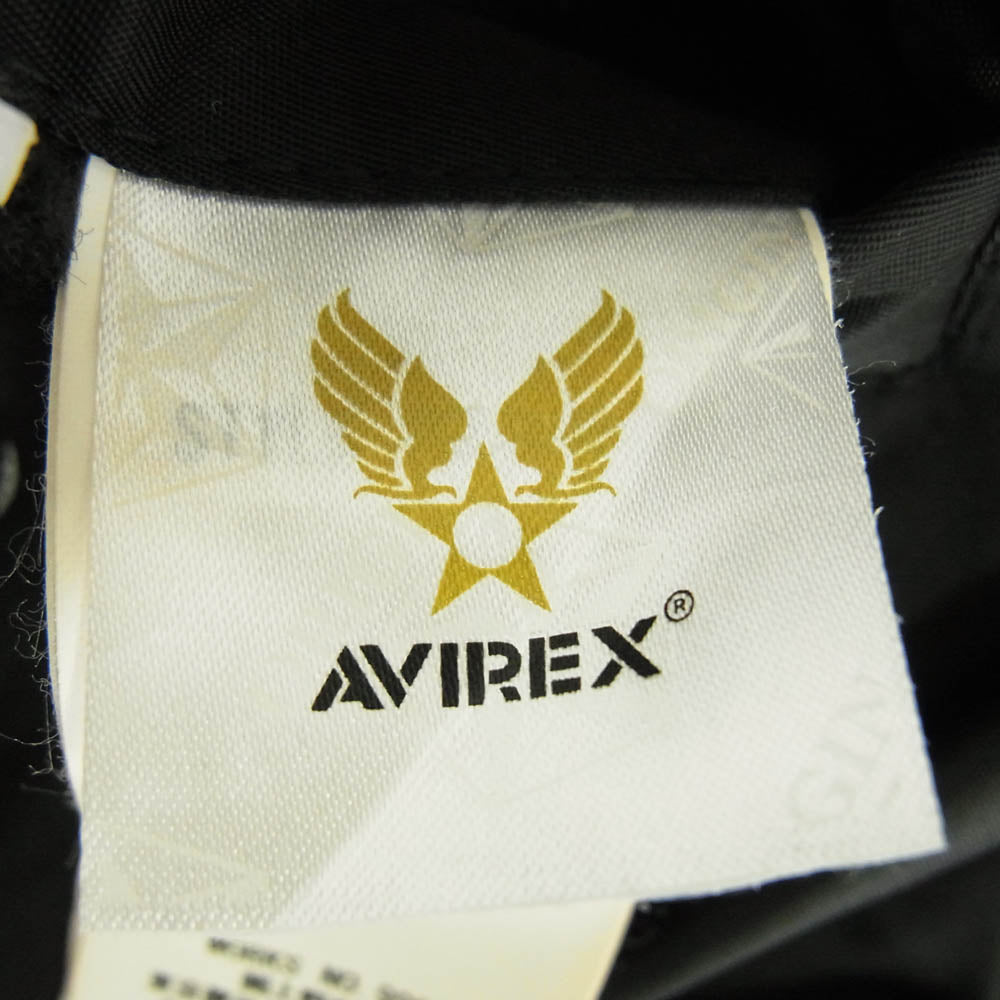 AVIREX アヴィレックス 6202050 レディース COMMERCIAL MA-1 フライト ジャケット ブラック ブラック系 L【中古】