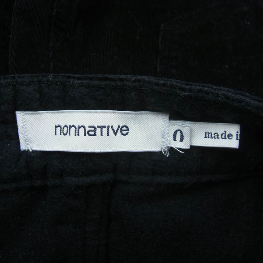 nonnative ノンネイティブ 18AW NN-P3428 DWELLER 5P JEANS DROPPED FIT C/P CORD STRETCH ストレッチ コーデュロイパンツ 0 ブラック系【中古】