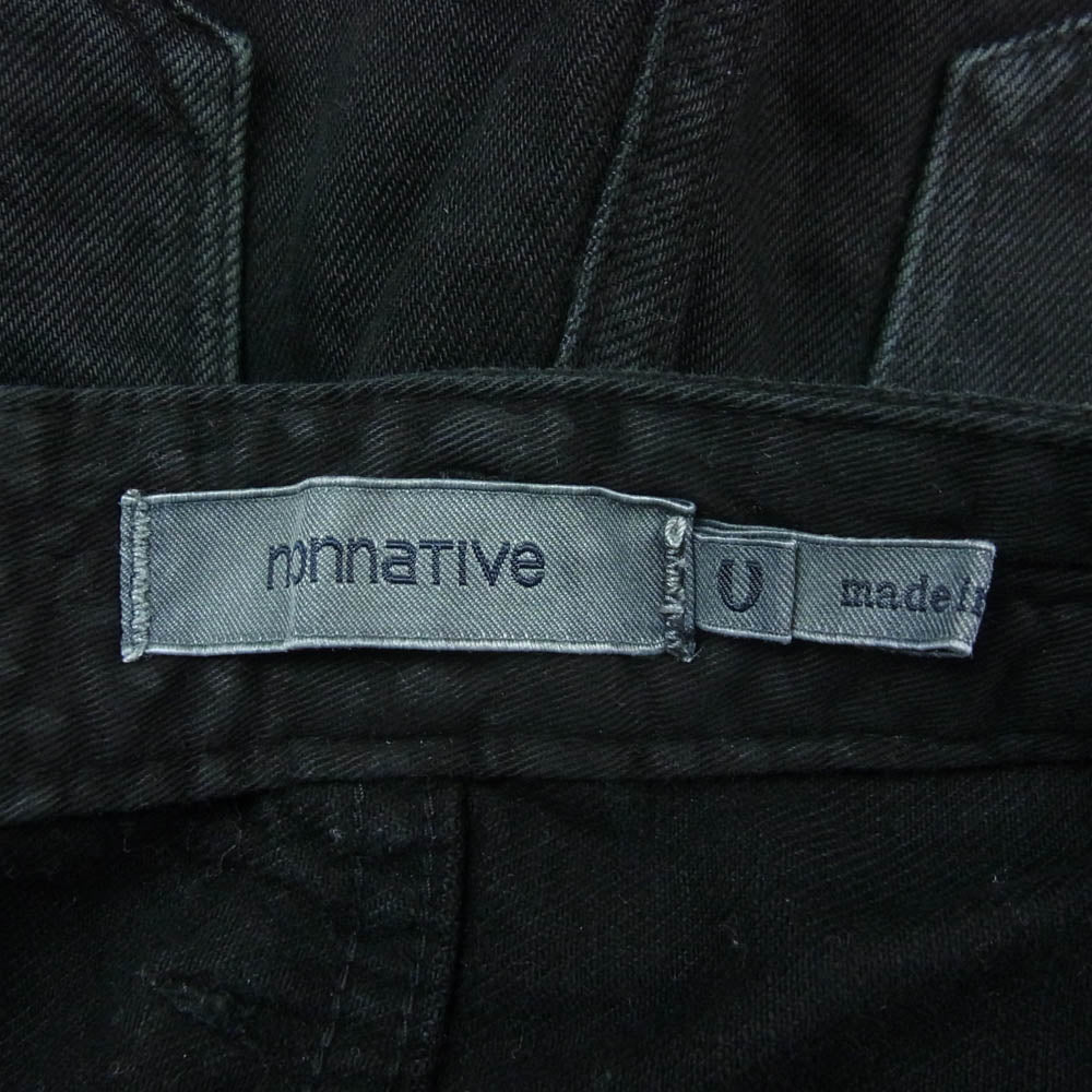 nonnative ノンネイティブ NN-P2651 Rags McGREGOR DWELLER 5P JEANS COTTON CORD OVERDYE ラグスマックレガー ストレッチデニムスキニージーンズ ブラック系【中古】