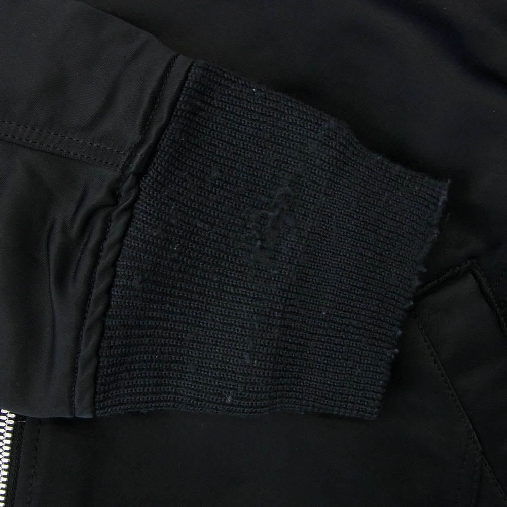 nonnative ノンネイティブ 13AW NN-J2408 BOMBER JACKET C/N SATIN MA-1 ボンバージャケット ブルゾン ブラック系【中古】