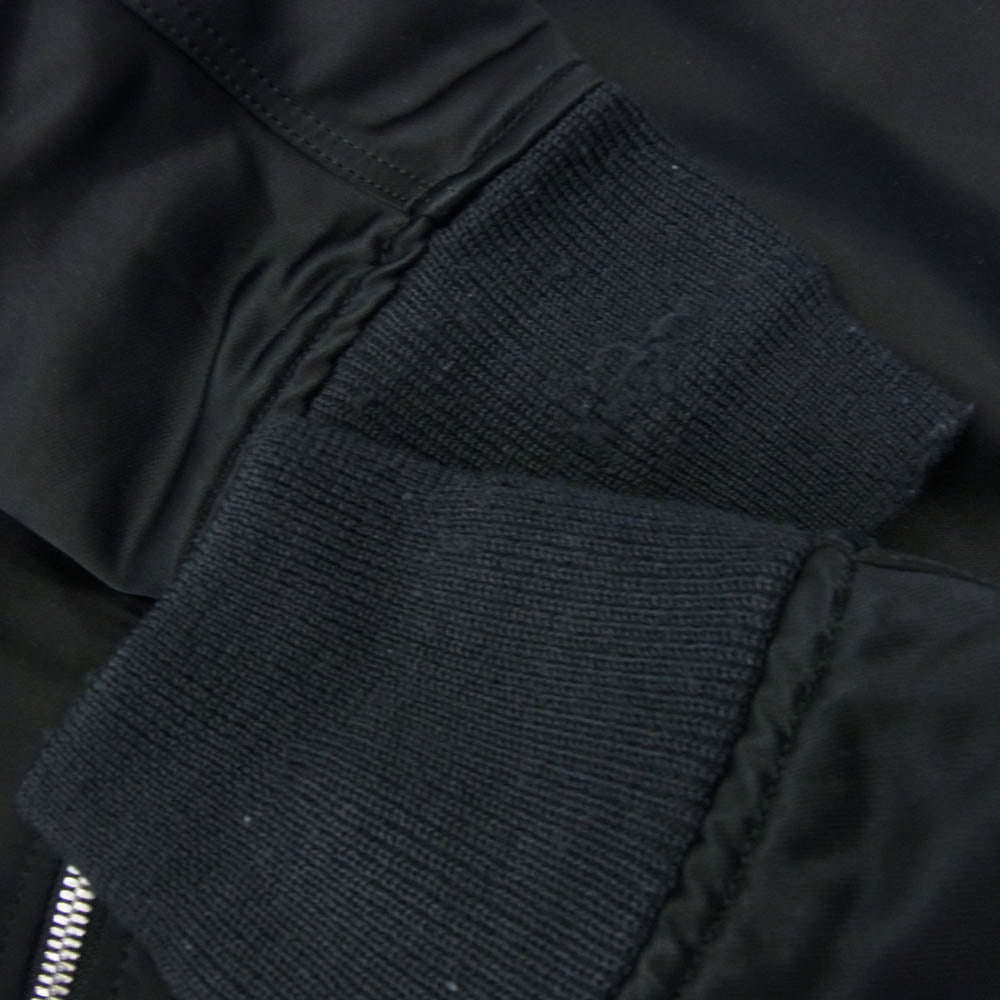 nonnative ノンネイティブ 13AW NN-J2408 BOMBER JACKET C/N SATIN MA-1 ボンバージャケット ブルゾン ブラック系【中古】