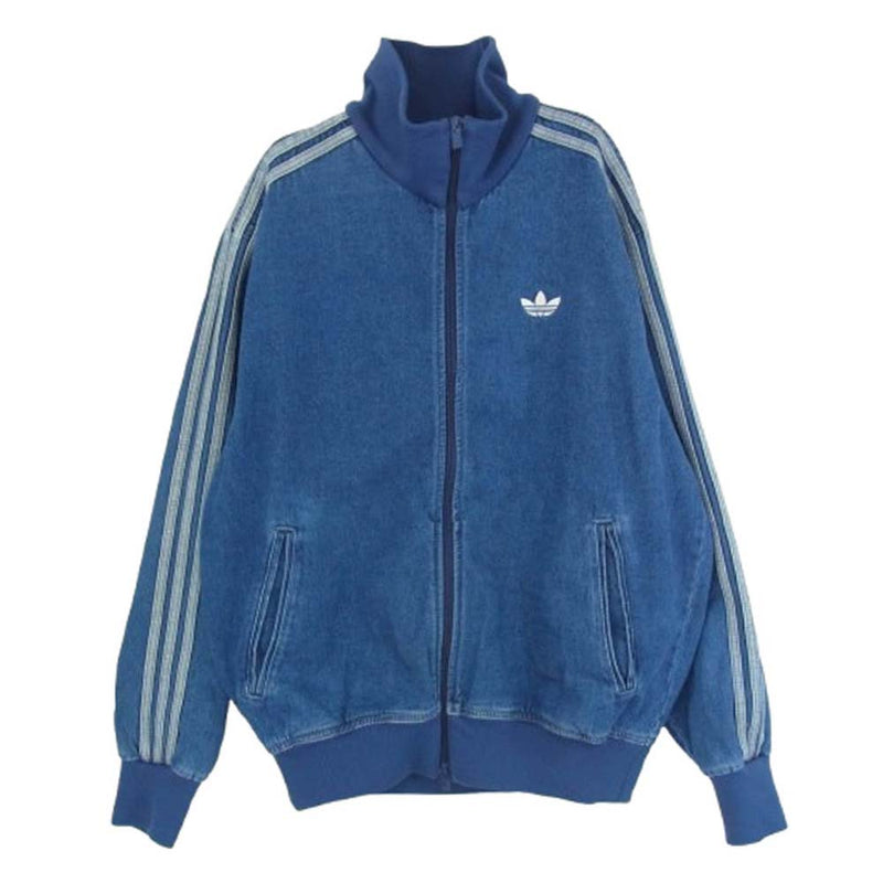 adidas アディダス JC6233 DENIM FIREBIRD TRACKTOP デニム ファイヤーバード トラックトップ デニムジャケット インディゴブルー系 M【中古】