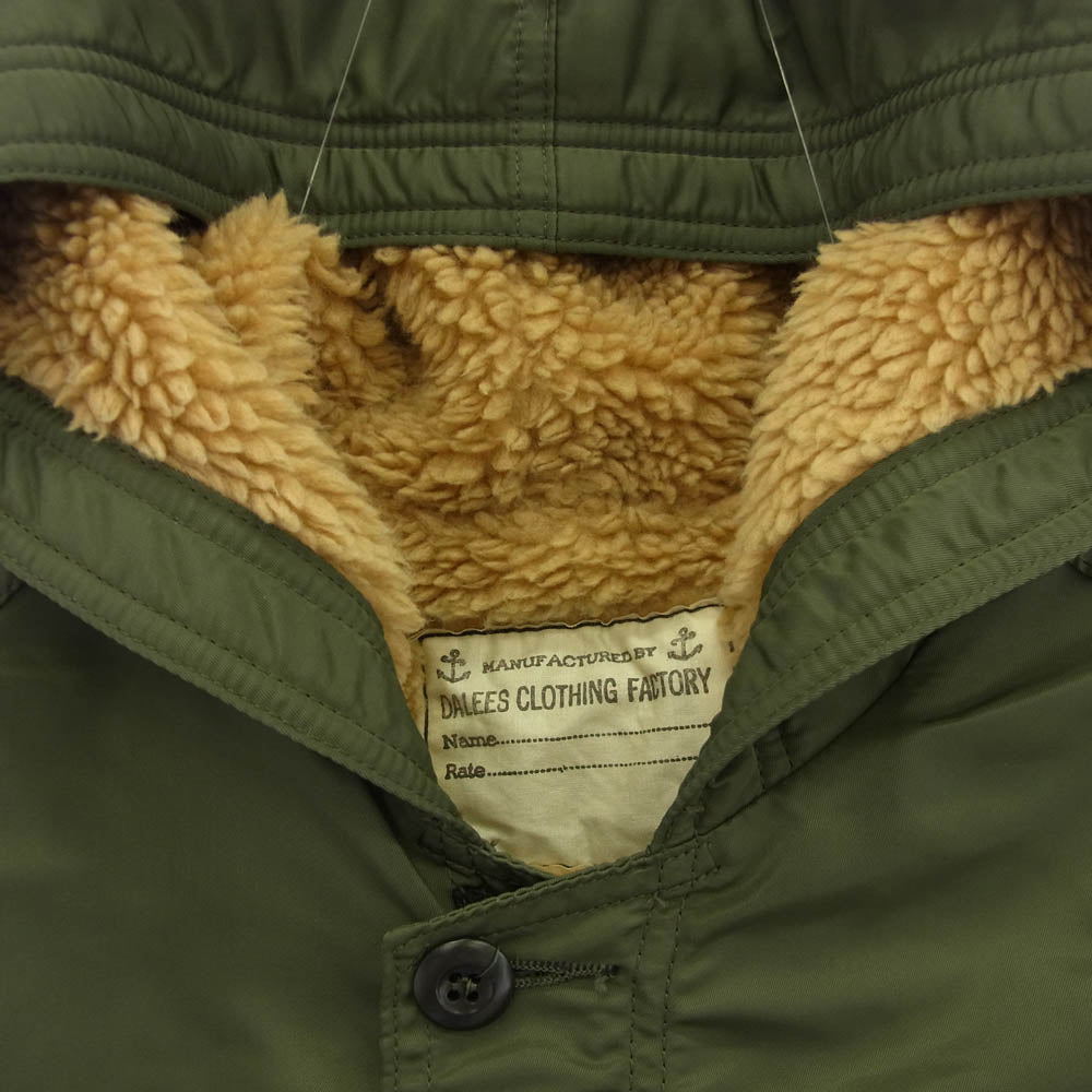 ダリーズ コー NA2 40s Navy Army Jacket ネイビー アーミー ミリタリー レイバー ジャケット カーキ系 表記サイズ無し【中古】
