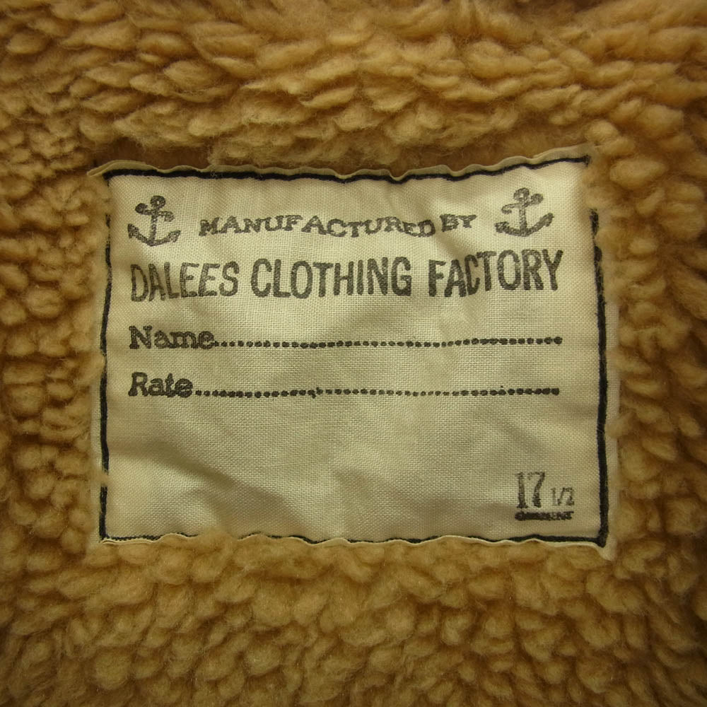 ダリーズ コー NA2 40s Navy Army Jacket ネイビー アーミー ミリタリー レイバー ジャケット カーキ系 表記サイズ無し【中古】
