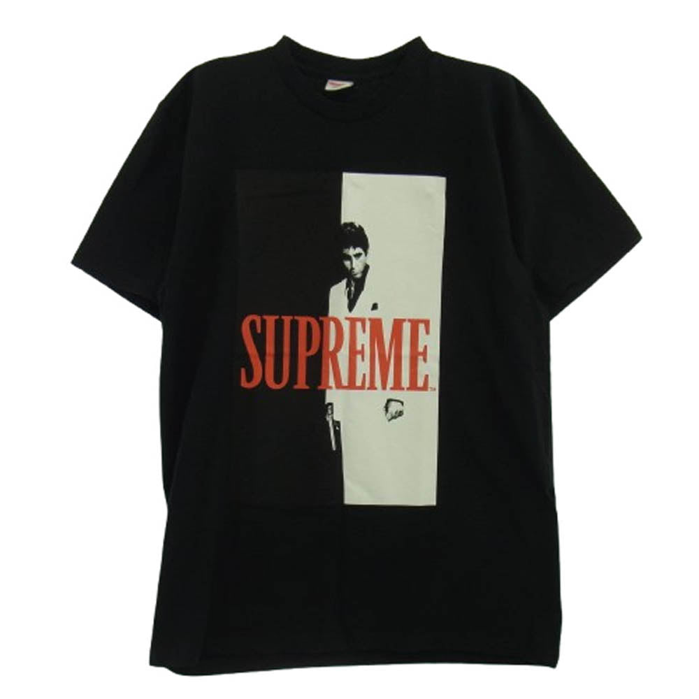 Supreme シュプリーム 17AW Scarface Split Tee スカーフェイス アルパチーノ 半袖 Tシャツ ブラック系 L【極上美品】【中古】