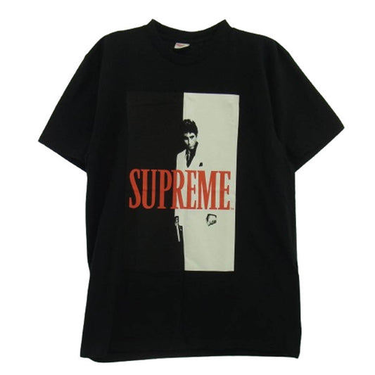 Supreme シュプリーム 17AW Scarface Split Tee スカーフェイス アルパチーノ 半袖 Tシャツ ブラック系 L【極上美品】【中古】