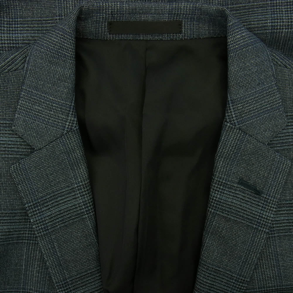 BURBERRY BLACK LABEL バーバリーブラックレーベル D1H25-806-27 チェック柄 2ボタン ジャケット パンツ セット アップ スーツ ネイビー系 サイズ表記なし【中古】