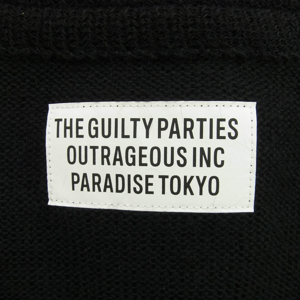 WACKO MARIA ワコマリア MOHAIR KNIT CARDIGAN モヘア カーディガン ブラック系 M【中古】
