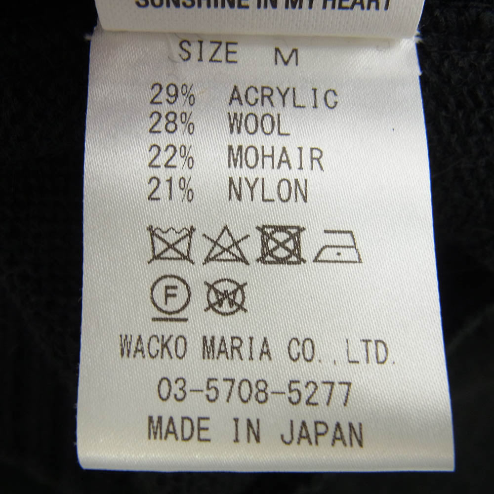 WACKO MARIA ワコマリア MOHAIR KNIT CARDIGAN モヘア カーディガン ブラック系 M【中古】