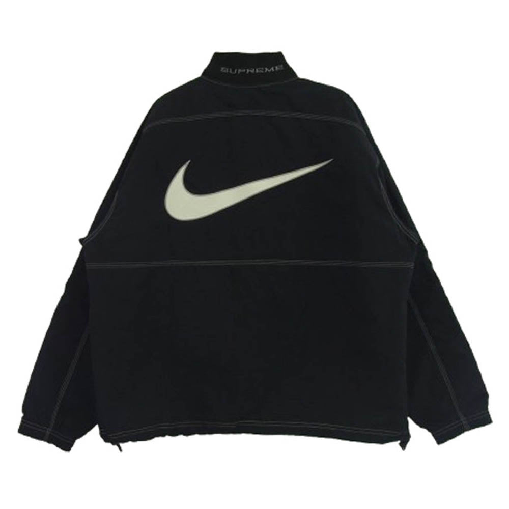 Supreme シュプリーム 24SS × NIKE Ripstop Pullover ナイキ リップストップ プルオーバー ジャケット ブラック系 M【中古】