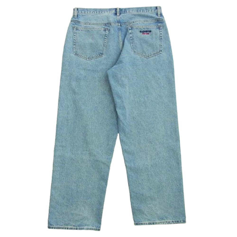 Supreme シュプリーム 25SS Baggy Jean Washed Indigo ウォッシュド加工 インディゴ バギージーンズ デニム パンツ インディゴ インディゴブルー系 32【中古】