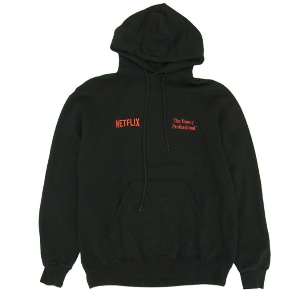 エンノイ 23AW スタイリスト私物 × Netflix Hoodie Pant ネトフリ パーカー スウェットパンツ セットアップ ブラック系 L【中古】