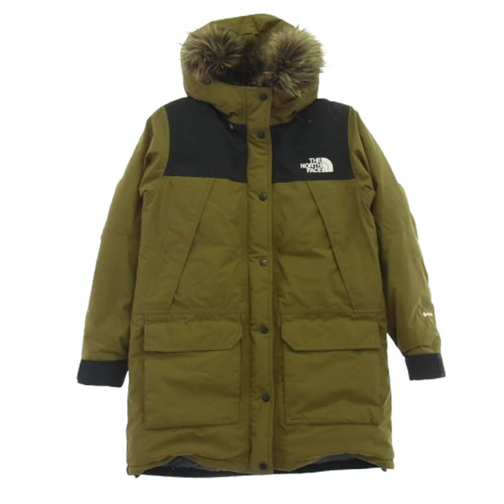 THE NORTH FACE ノースフェイス NDW91935 Mountain Down Coat GORE-TEX マウンテン ダウン コート カーキ系 XL【中古】