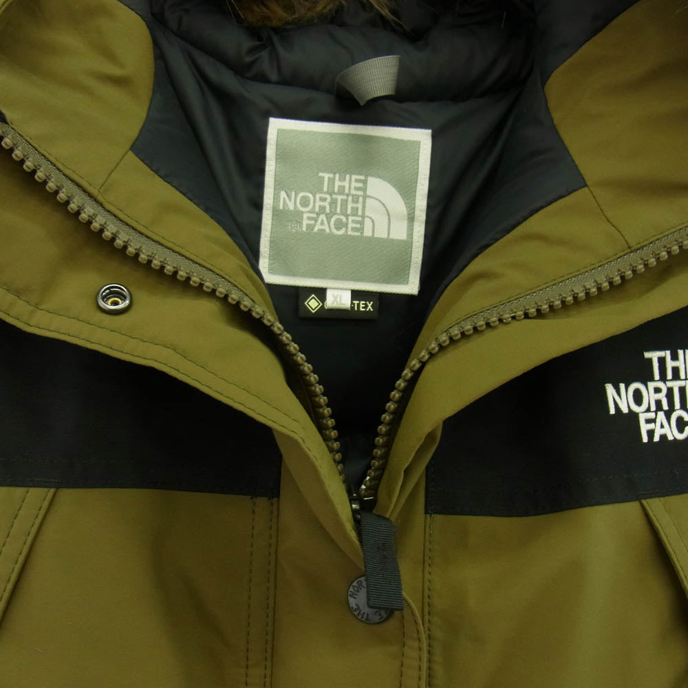 THE NORTH FACE ノースフェイス NDW91935 Mountain Down Coat GORE-TEX マウンテン ダウン コート カーキ系 XL【中古】
