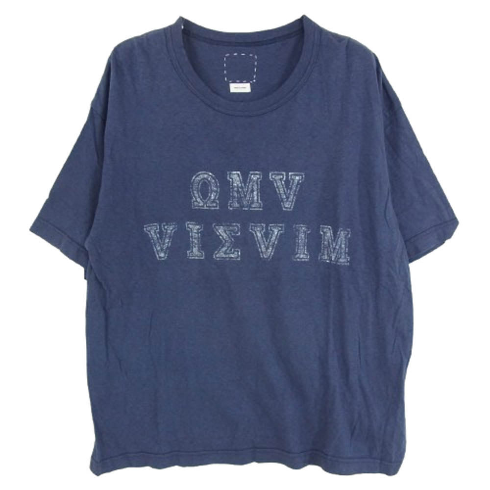 VISVIM ビズビム 22SS 0122105010026 22SS JUMBO TEE ジャンボ 半袖 Tシャツ カットソー ネイビー系 2【中古】